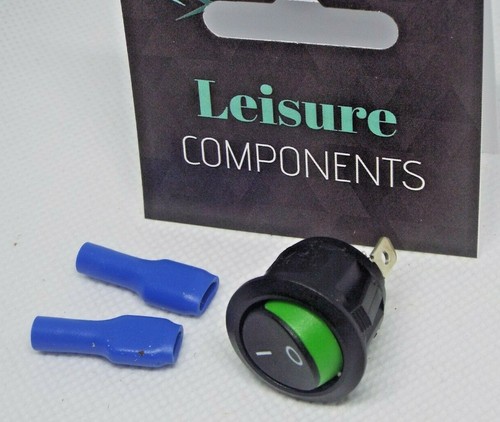 Coloured lip 20mm 12v rocker - 12v,