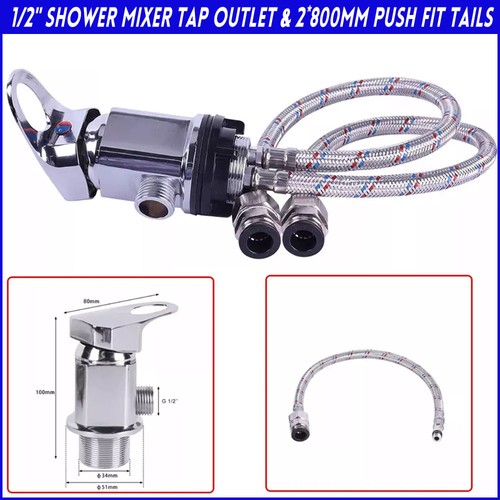 Shower mixer tap - 1/2", outlet