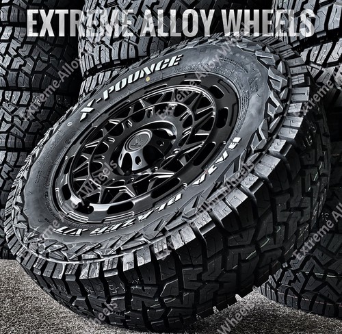 Black at8 alloy wheels - black,