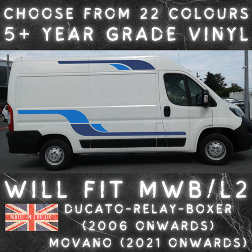 Medium van stripes campervan - van,