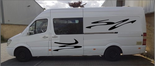 Camper van motorhome - camper, stripes