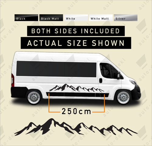 Motorhome vinyl mountains - 2.5m,