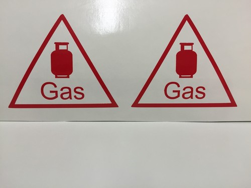 Gas bottle vinyl stickers - x,