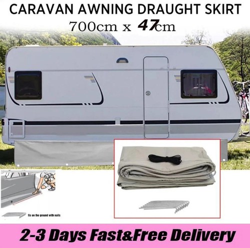 Awning draft skirt - draft, 7m
