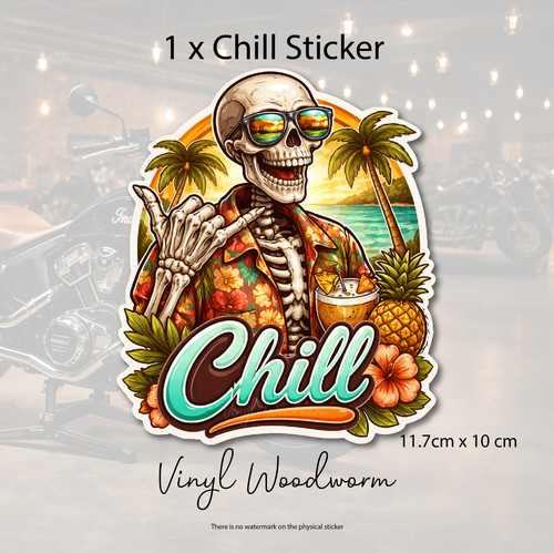 Van life chill sticker decal - van,