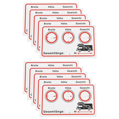 10pcs motorhome truck stickers - 10pcs,