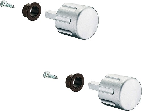 Knob caravan push lock - 2x,