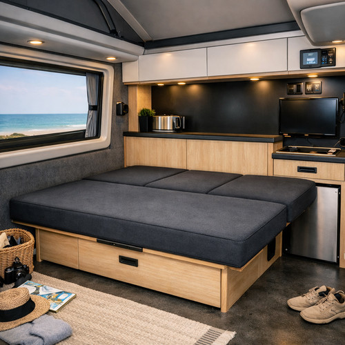 Rock and roll bed - bed, cushions