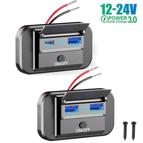 12v dual usb fast charger - 12v,