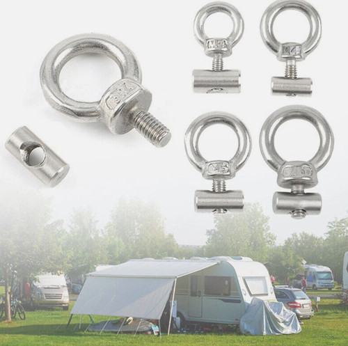 Stainless steel awning rail - 4x,