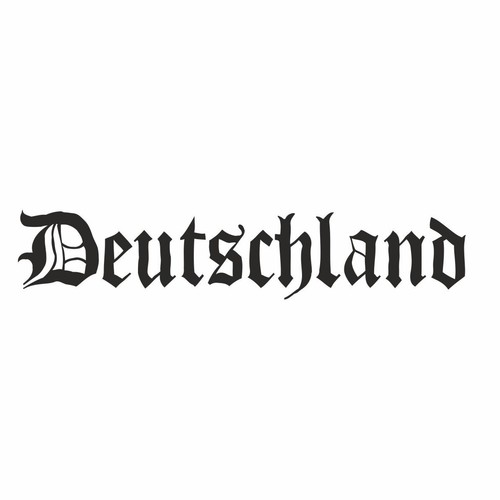 Germany sticker lettering - germany,